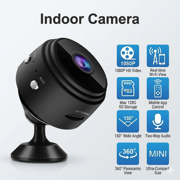 Mega Sale Offer - Mini Portable Wireless A9 Security Camera 1080P HD